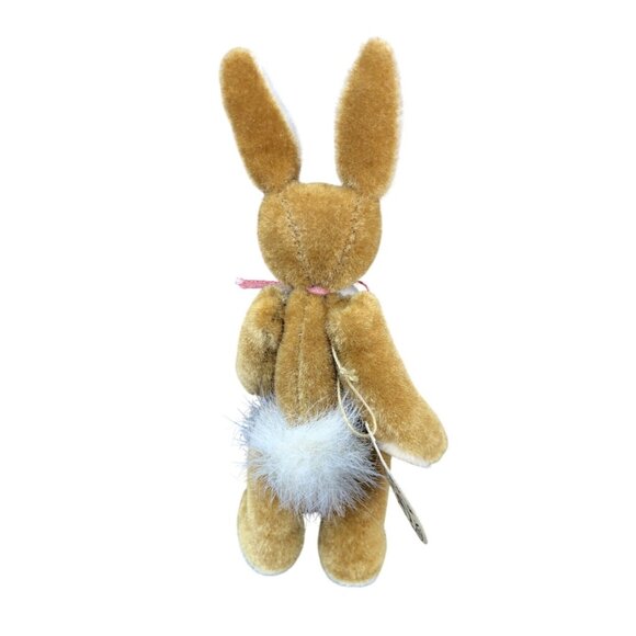 Boyds Bears T F Wuzzies Bunny Plush Brown & White Standing Bunny Rabbit Toy - Picture 4 of 7